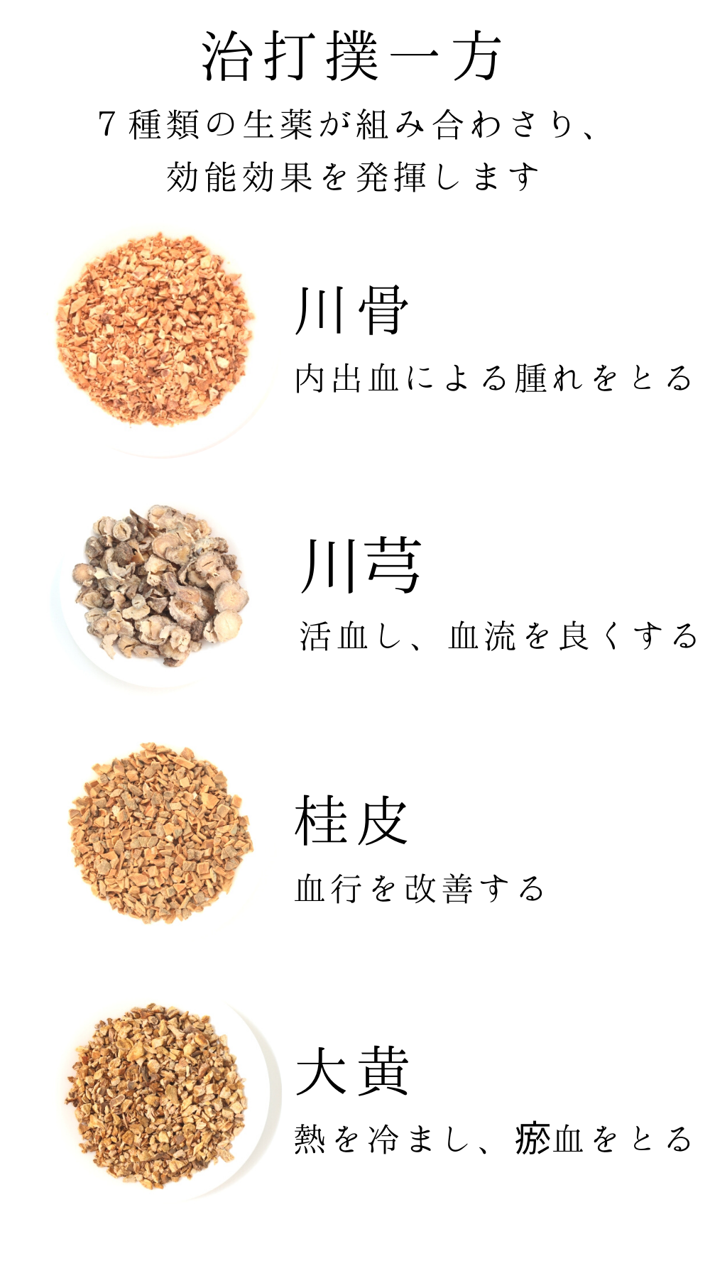 治打撲一方(ぢだぼくいっぽう)【薬局製剤】煎じ薬