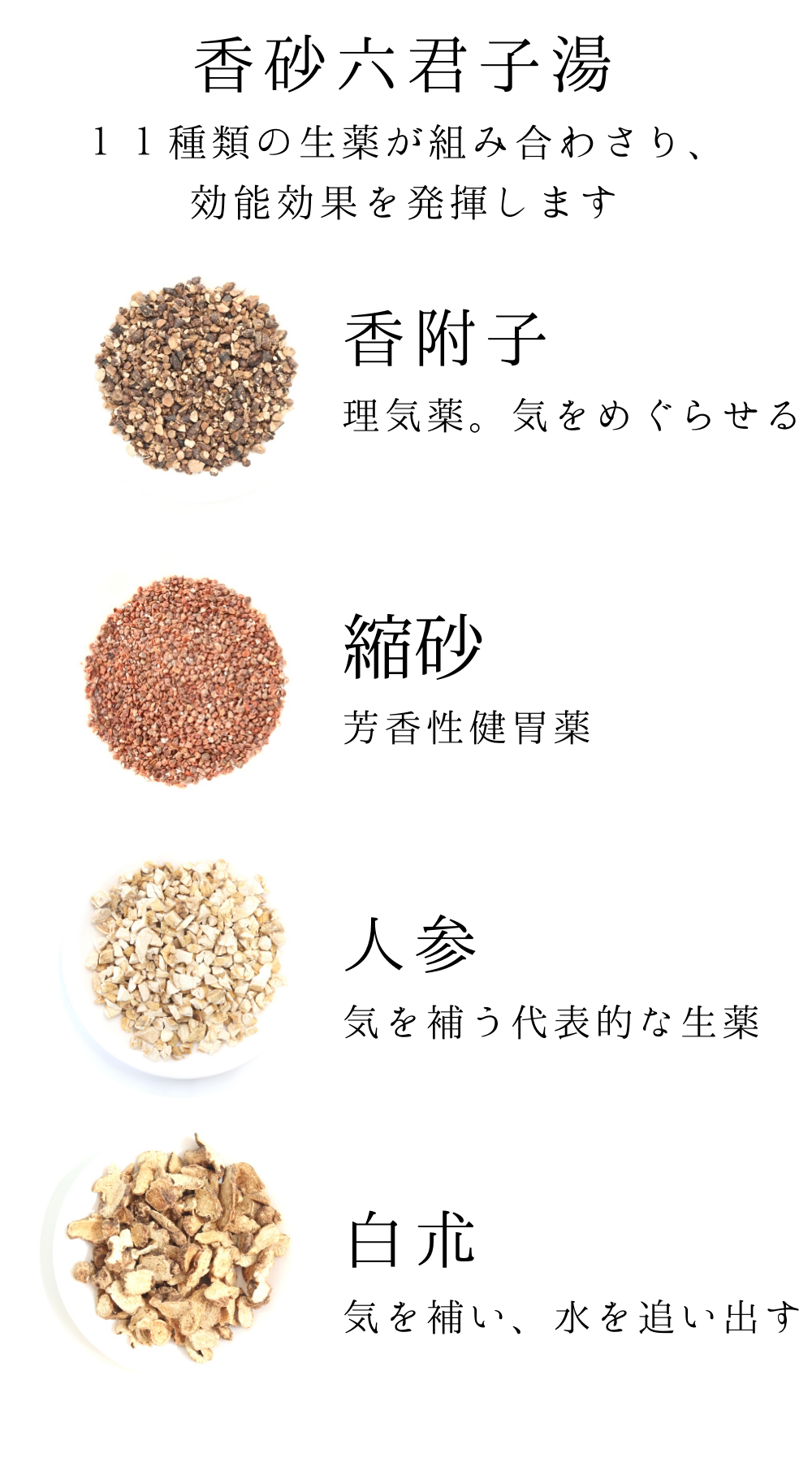 香砂六君子湯(こうしゃりっくんしとう)【薬局製剤】煎じ薬