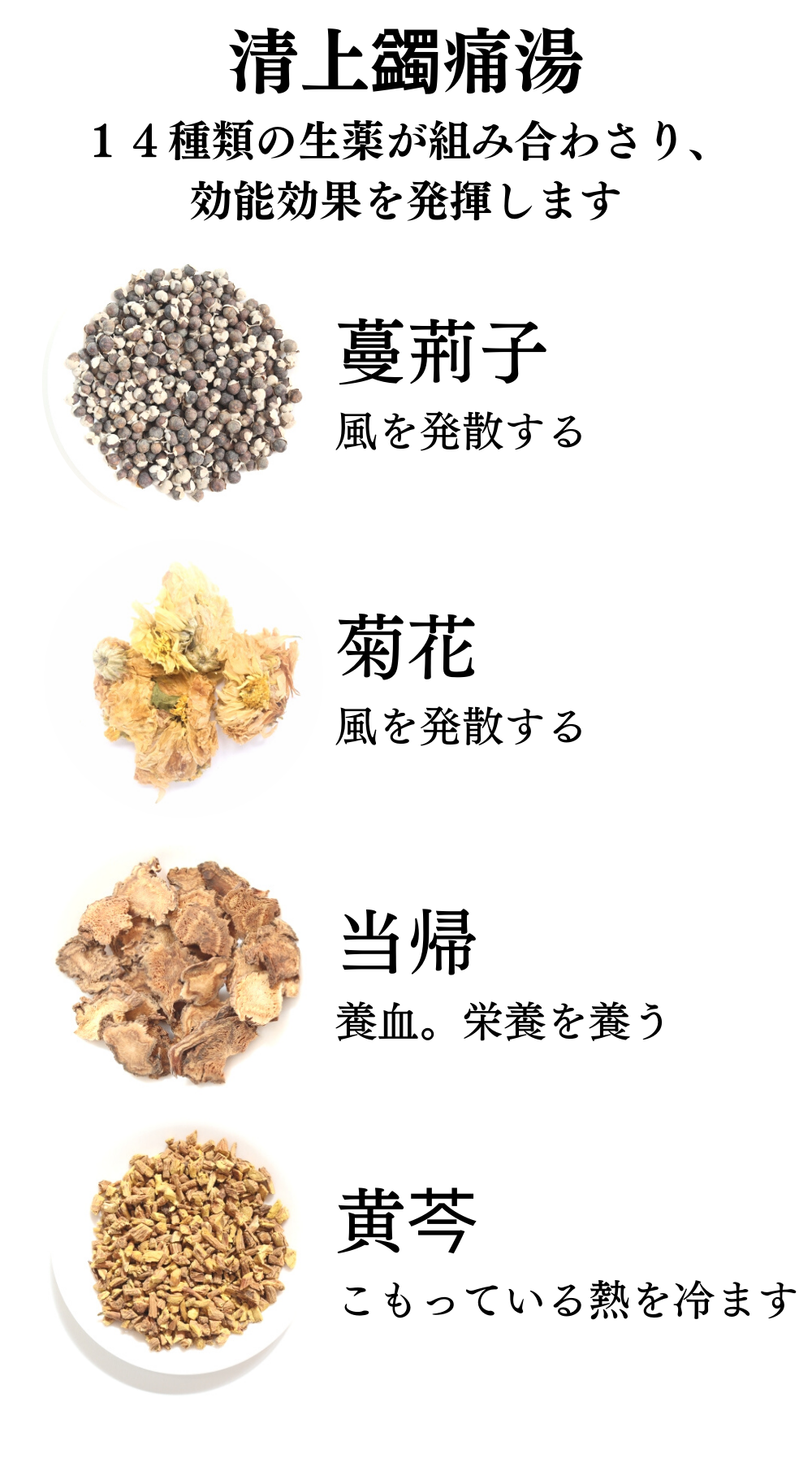 清上蠲痛湯(せいじょうけんつうとう)【薬局製剤】煎じ薬