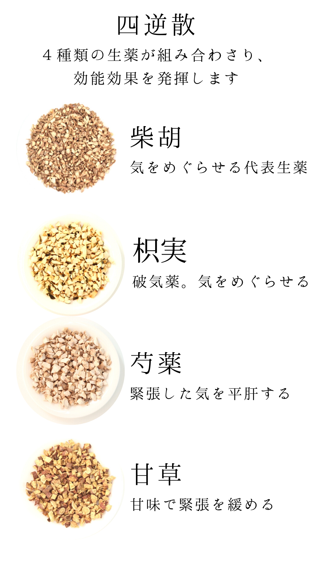 四逆散料(しぎゃくさん)【薬局製剤】煎じ薬