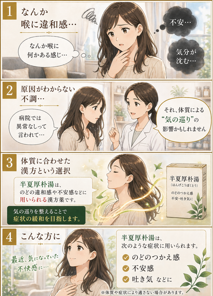 半夏厚朴湯(はんげこうぼくとう)【薬局製剤】煎じ薬
